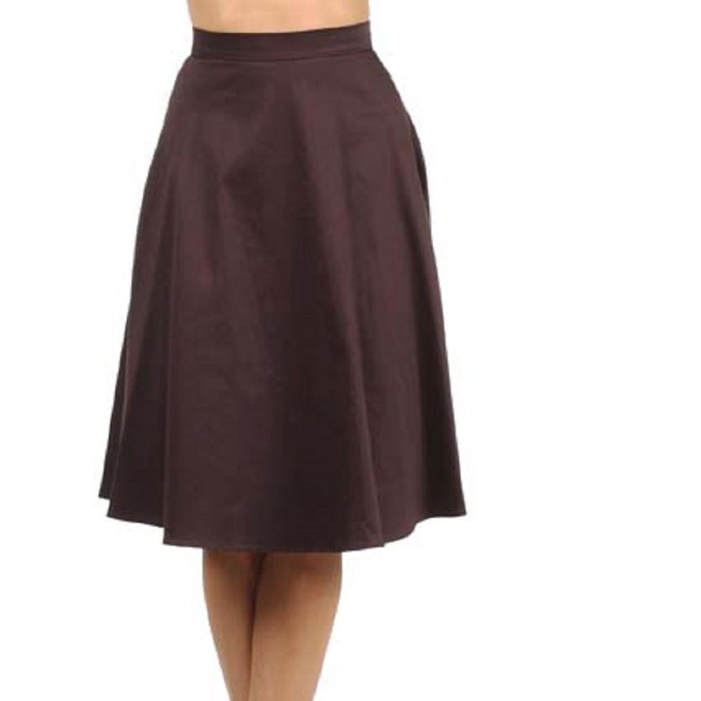 Jones New York Brown A-line Skirt